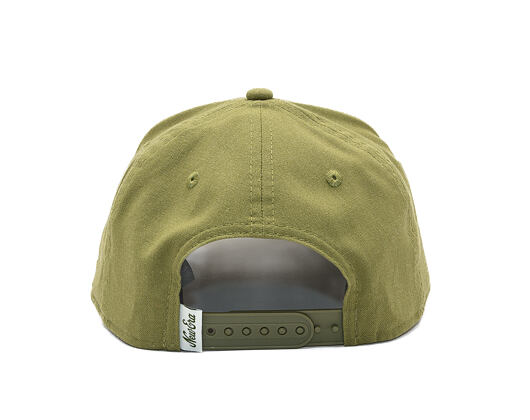 Kappe New Era - Branded Buffalo Patch Linen 9FORTY A-Frame - New Olive