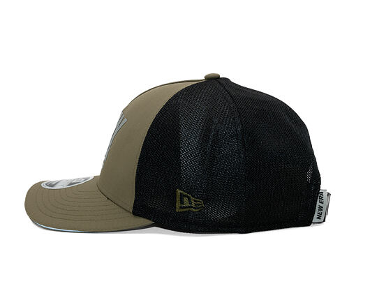 Kappe New Era - Branded Reflective 9FORTY M-CROWN A-Frame Trucker - New Olive