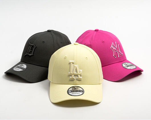 Kappe New Era - MLB Team Outline 9FORTY - LA Dodgers - Yellow / White