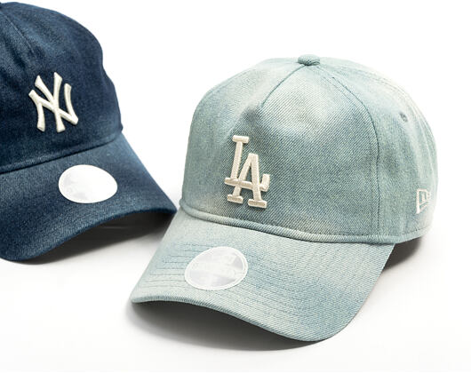 Damen Kappe New Era - MLB Denim 9TWENTY A-Frame - LA Dodgers - Pastel Blue