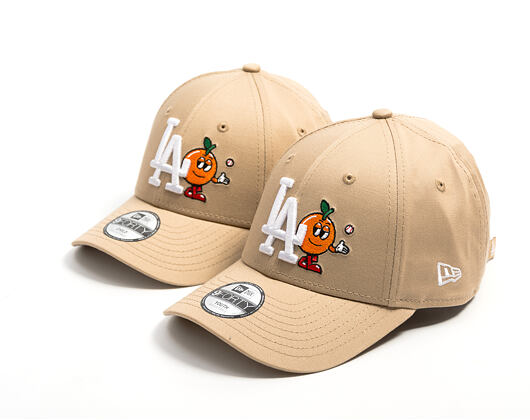 Kinder Kappe New Era - MLB Icon 9FORTY - LA Dodgers - Camel / White