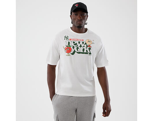 T-Shirt New Era - MLB Icon Graphic Tee - NY Yankees - White