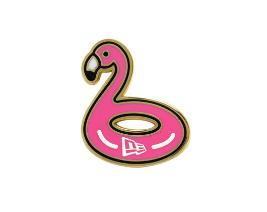 Brosche New Era - Branded Cap Pin Flamingo - Gold