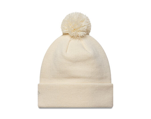 Damen Mütze New Era - MLB Metallic Pom Beanie - NY Yankees - Cream