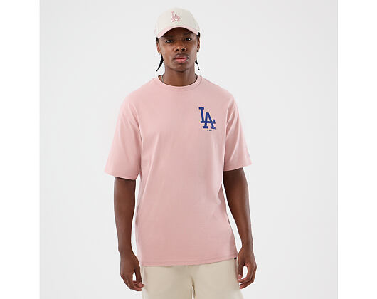 T-Shirt New Era - MLB Cap Graphic Oversized Tee - LA Dodgers - Pink Rouge