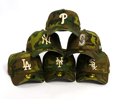 Kappe New Era - MLB Ripstop Camo 59FORTY - Philadelphia Phillies - Woodland Camo