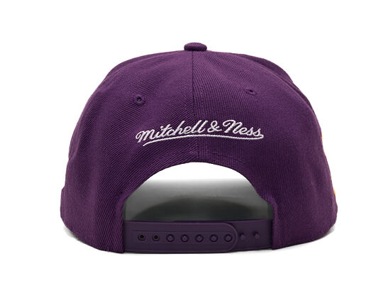 Kappe Mitchell & Ness - Player Script Hwc - NBA - Los Angeles Lakers - Shaquille O'Neal - Purple_Whi