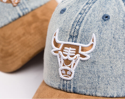 Kappe Mitchell & Ness - Den Suede Strapback - NBA - Chicago Bulls - Blue