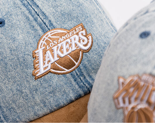 Kappe Mitchell & Ness - Den Suede Strapback - NBA - Los Angeles Lakers - Blue