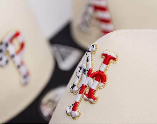 Kappe New Era - MLB "American Flag" 9FIFTY - NY Mets - Chrome White