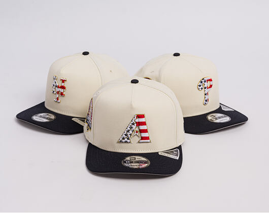Kappe New Era - MLB "American Flag" 9FIFTY - Arizona Diamondbacks - Chrome White