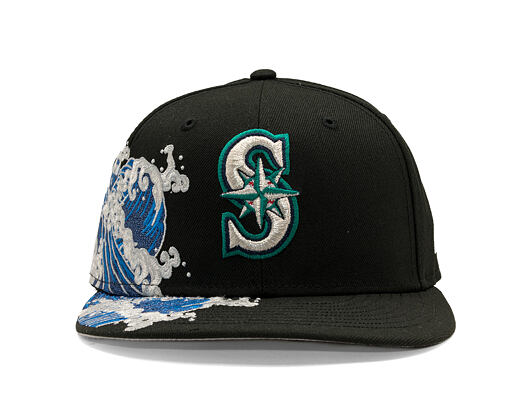 Kappe New Era - MLB "Tidal Wave" 59FIFTY - Seattle Mariners - Black
