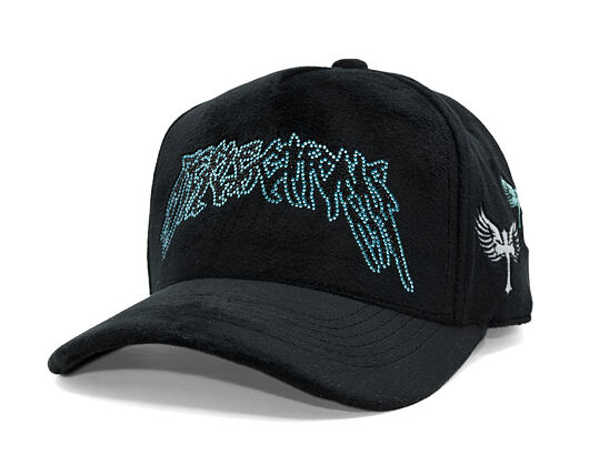 Kappe Reflection Luxury New Angel Cap - Black Baby Blue Script