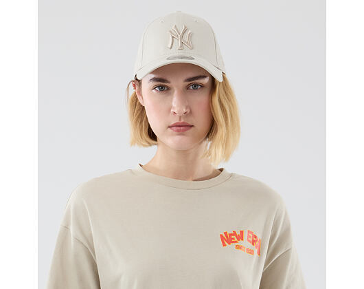 T-Shirt New Era - Branded Food Character Oversized Tee - Stone