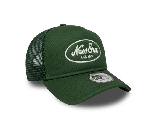 Kappe New Era - Branded Oval Foam Patch 9FORTY A-Frame Trucker - Cilantro Green