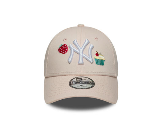 Kinder Kappe New Era - MLB Food Icon 9FORTY - NY Yankees - Blush Pink