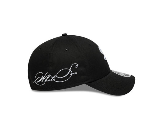 Kappe New Era - MLB Side Script 9FORTY M-CROWN - Chicago White Sox - Black