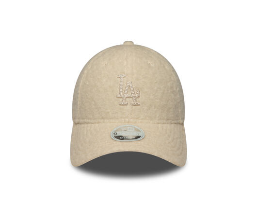 Damen Kappe New Era - MLB Winter Borg Teddy 9FORTY M-CROWN - LA Dodgers - Cream