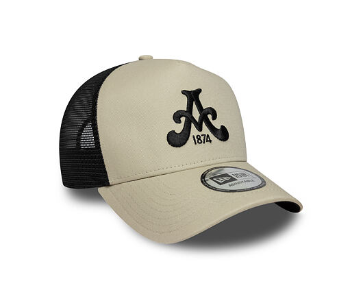 Kappe New Era - Core Logo 9FORTY A-Frame Trucker - ASTON VILLA FC - Stone