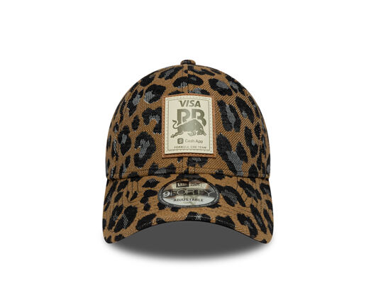 Damen Kappe New Era - F1 Leopard 9FORTY - Visa Cash App RB - Brown