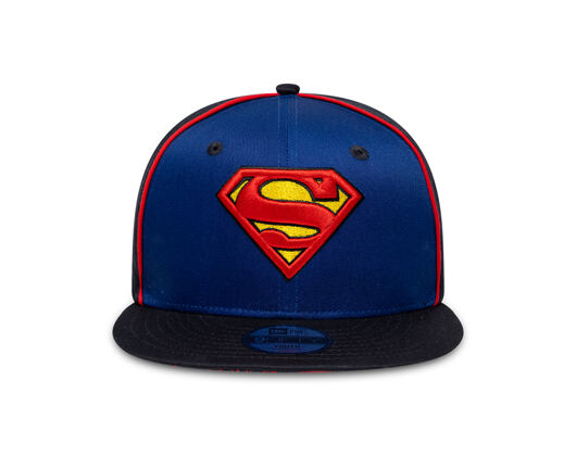 Kinder Kappe New Era - DC Piping 9FIFTY - Superman - Royal / Navy
