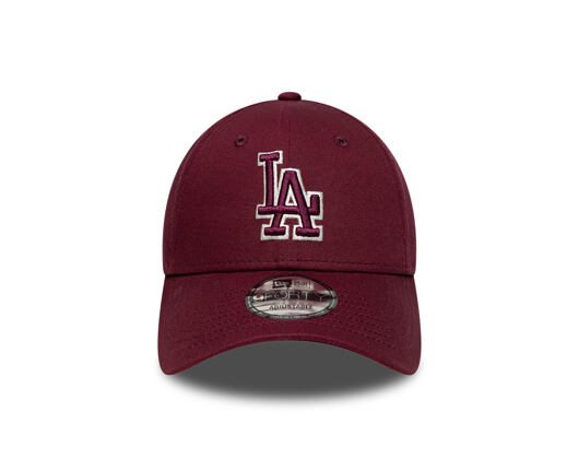 Kappe New Era - MLB Team Outline 9FORTY - LA Dodgers - Burgundy / Cream