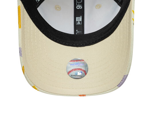 Kinder Kappe New Era - Branded All-Over Dino Print 9FORTY - Cream