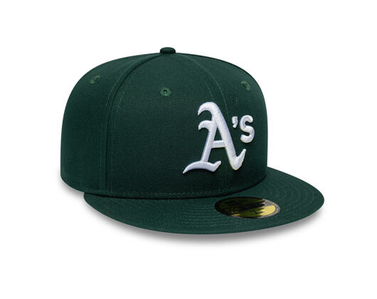 Kappe New Era - MLB League Essential 59FIFTY - Oakland Athletics - Green / White