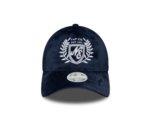 Damen Kappe New Era - Branded Velour 9FORTY M-CROWN A-Frame Trucker - Navy