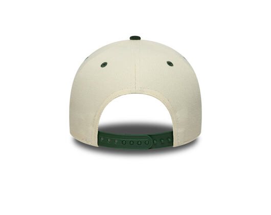 Kappe New Era - MLB Wordmark Suede 9FORTY A-Frame - NY Yankees - Cream / Cilantro Green