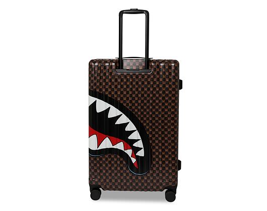 Tasche Sprayground - Sharks In Paris Wtf Bubble Brown Check Full-Size Luggage