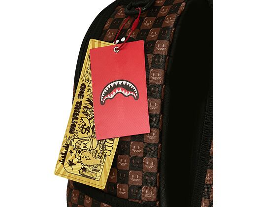 Rucksack Sprayground - Sharks In Paris Wtf Bubble Brown Check Backpack