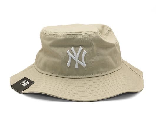 Damen Bucket Mütze New Era MLB Womens Adventure Bucket - NY Yankees - Stone / White