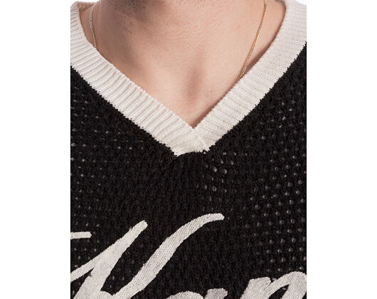 T-Shirt Karl Kani - Cursive Varsity Crochet Boxy T-Shirt Black