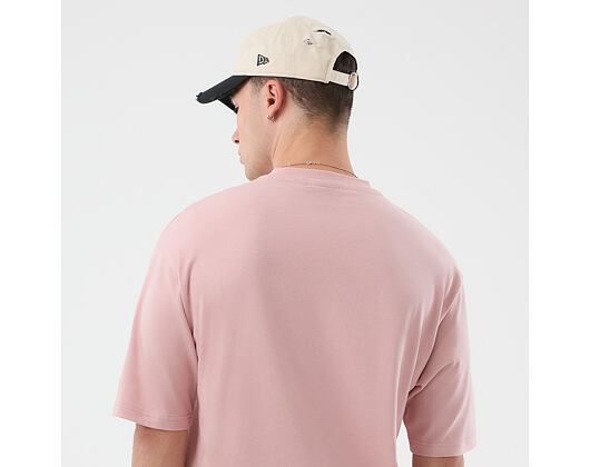T-Shirt New Era - Branded Beach Graphic Oversized Tee - Pink Rouge