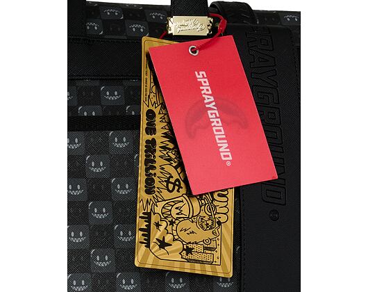 Other - Ručně Sprayground - Sharks In Paris Wtf Bubbly Black Check Monte Carlo