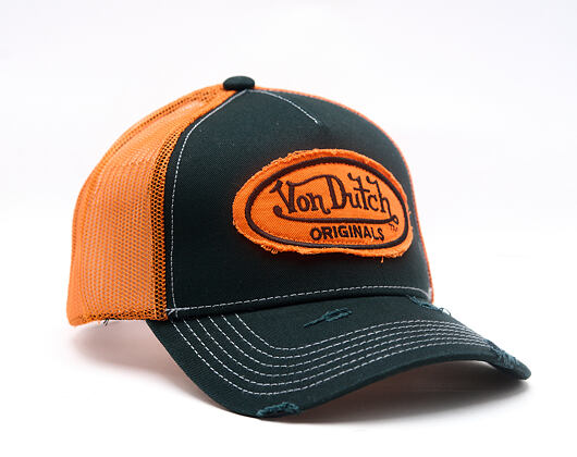 Kappe Von Dutch - Baseball - Vintage Distressed - Orange / Navy