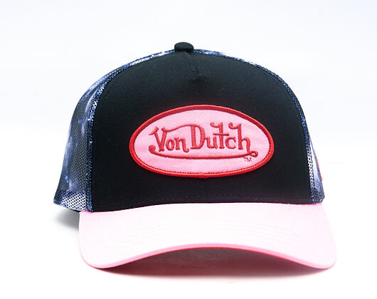 Damen Kappe Von Dutch - Baseball - Galaxy Mesh Patch - Black / Pink