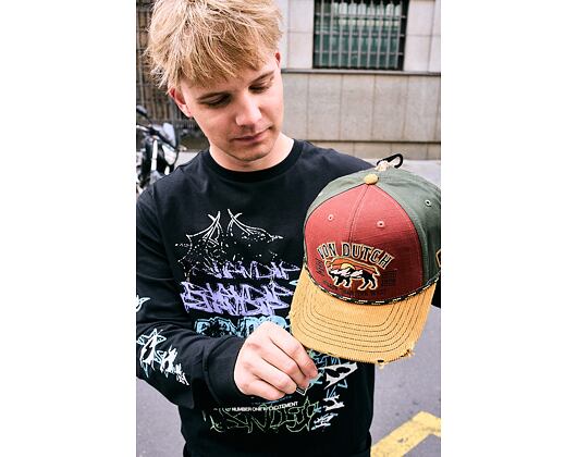 Kappe Von Dutch - Semi Curve - Embroidery Premium - Red / Green