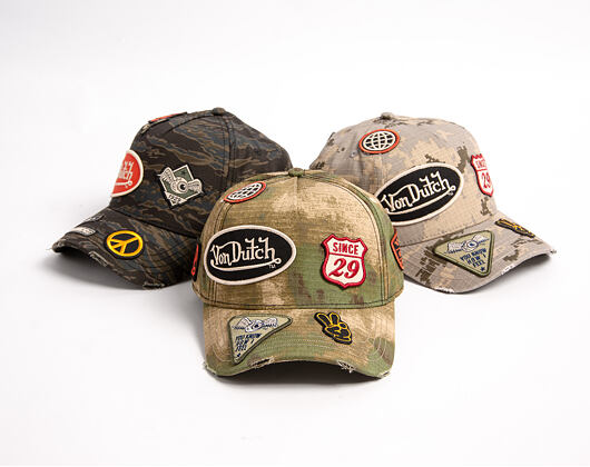 Kappe Von Dutch - Baseball - Camo Patch - Camo