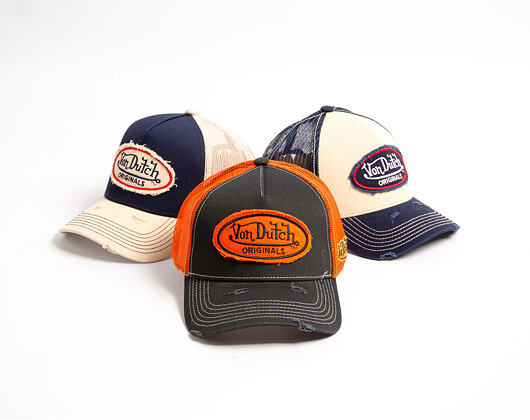 Kappe Von Dutch - Baseball - Vintage Distressed - Orange / Navy
