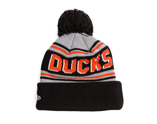 Mütze New Era - NHL Evergreen Wordmark Pom Medium Knit - Anaheim Ducks - Team Color