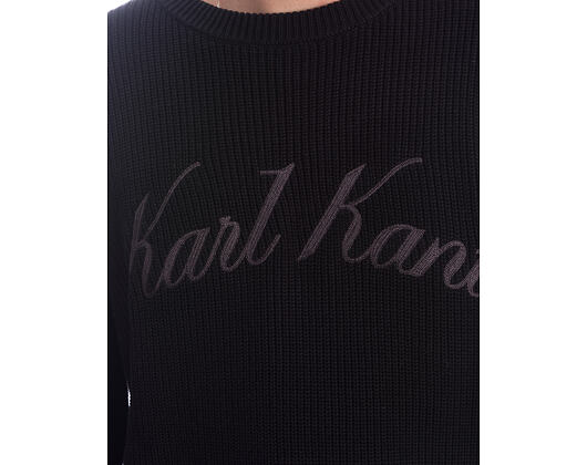 Pullover Karl Kani - KK Script Knit Oversized Crew - Black