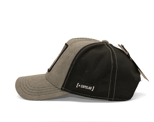 Kappe Capslab - Einstein Thug Life Trucker - Grey Corduroy / Black