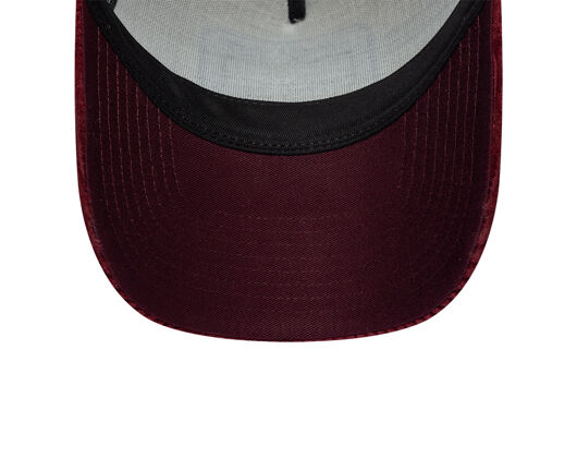 Kappe New Era - Branded Cord Visor 9FORTY A-Frame Trucker - Maroon / Stone