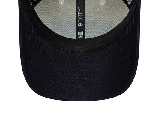 Kappe New Era - Branded Wordmark 9FORTY M-CROWN - Cream / Navy