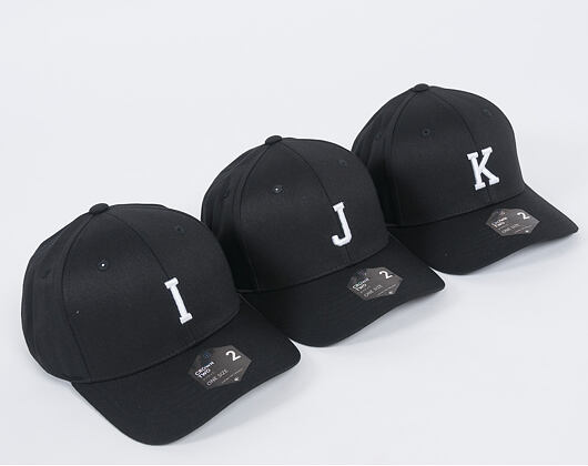 Kappe State of WOW ALPHABET - India Baseball Cap Crown 2 Black/White Strapback