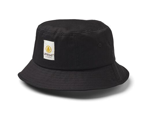 Hut Upfront Stranded Bucket Hat Schwarz