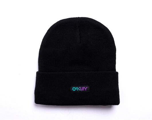 Mütze Oakley B1B Gradient Patch Beanie - Black