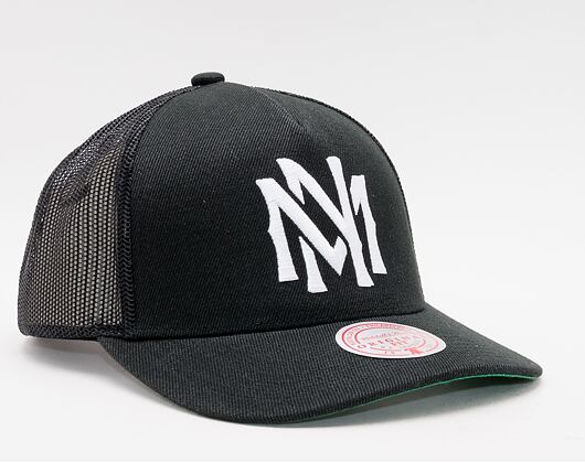 Kappe Mitchell & Ness Essential Trucker Snapback Branded Black